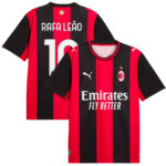 Unisex Rafael Leão AC Milan 2026-2027 Home Match Soccer Jersey for Soccer Fans