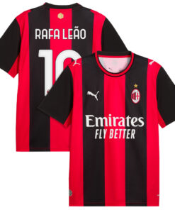 Unisex Rafael Leão AC Milan 2026-2027 Home Match Soccer Jersey for Soccer Fans