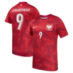 Unisex Robert Lewandowski Poland National Team 2026 Away Stadium Soccer Jersey for Soccer Fans