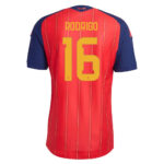 Unisex Rodri Spain National Team 2026 Home Stadium Soccer Jersey for Soccer Fans