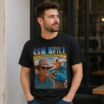 Unisex Sam Neill Vintage Style Actor Tribute Graphic Shirt for Movie Fans