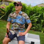 Unisex San Diego Padres Godzilla Brown 2026 Hawaiian Shirt for Baseball and Movie Monster Fans