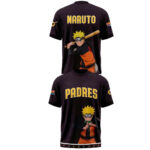 Unisex San Diego Padres x Naruto Night 2026 Graphic Shirt for Baseball and Animation Fans