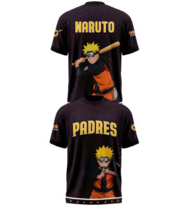 Unisex San Diego Padres x Naruto Night 2026 Graphic Shirt for Baseball and Animation Fans
