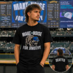 Unisex Seattle Mariners Make Noise for Jimothy 2026 Graphic Shirt for Baseball Fans
