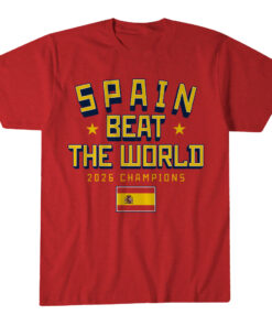 Unisex Spain Beat The World Graphic Shirt for Soccer Fans