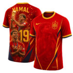 Unisex Spain Lamine Yamal World Cup 2026 Champions Graphic Shirt for Soccer Fans