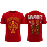 Unisex Spain National Team Victory Celebration World Cup Champions 2026 Graphic Shirt for Soccer Fans