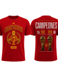Unisex Spain National Team Victory Celebration World Cup Champions 2026 Graphic Shirt for Soccer Fans