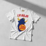 Unisex Spain Team World Cup 2026 La Roja Graphic Shirt for Soccer Fans