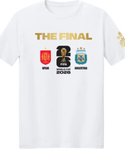 Unisex Spain Vs Argentina The Final Matchup World Cup 2026 Graphic Shirt for Soccer Fans