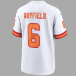 Unisex Tampa Bay Buccaneers Baker Mayfield White ’76 Signature 2026 Football Jersey for Football Fans