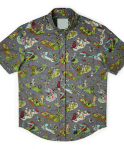 Unisex Teenage Mutant Ninja Turtles Mini Golf Hawaiian Shirt for Cartoon and Golf Fans