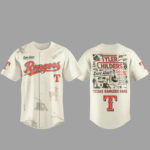 Unisex Texas Rangers x Tyler Childers Snipe Hunt Tour 2026 Baseball Jersey for Baseball and Country Music Fans