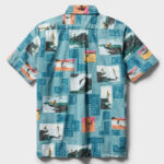 Unisex The Endless Summer 60th Commemorative Adriatic Blue Hawaiian Shirt for Surfing and Classic Movie Fans