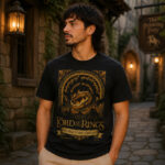 Unisex The Lord of the Rings One Ring to Rule Them All Vintage T-Shirt for Fantasy Movie Fans