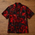 Unisex The Vampire Lestat Daniel Molloy Red Floral Hawaiian Shirt for TV Series Fans