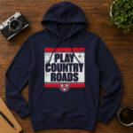 Unisex USA Play Country Roads Graphic Shirt for Patriotic and Music Fans