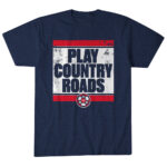 Unisex USA Play Country Roads Graphic Shirt for Patriotic and Music Fans