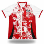 Unisex USA Soccer Team x Dragon Ball Vegeta Soccer Jersey for Soccer and Animation Fans