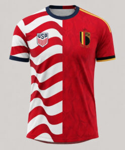 Unisex USA Vs Belgium Global Soccer Event 2026 Graphic Shirt for Soccer Fans