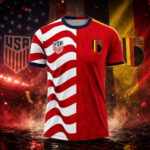 Unisex USA Vs Belgium Global Soccer Event 2026 Graphic Shirt for Soccer Fans
