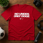 Unisex USMNT No Under Only Dogs Graphic Shirt for Soccer Fans