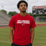 Unisex USMNT No Under Only Dogs Graphic Shirt for Soccer Fans