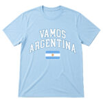 Unisex Vamos Argentina Flag National Pride Graphic T-Shirt for Soccer Fans
