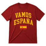 Unisex Vamos Espana Flag Spanish National Pride Graphic Shirt for Soccer Fans