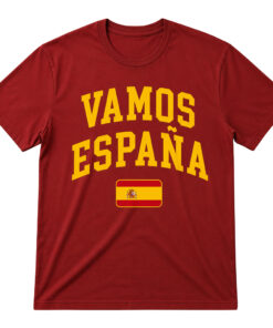 Unisex Vamos Espana Flag Spanish National Pride Graphic Shirt for Soccer Fans