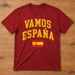 Unisex Vamos Espana Flag Spanish National Pride Graphic Shirt for Soccer Fans