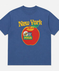 Unisex Vintage New York Fresh Beats Apple Graphic Shirt for New York Fans