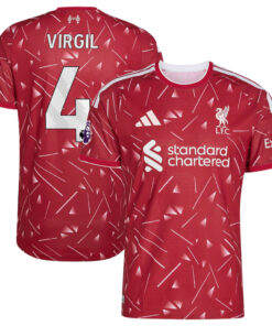 Unisex Virgil van Dijk Liverpool 2026-2027 Home Stadium Soccer Jersey for Soccer Fans