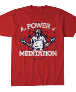 Unisex Washington Nationals Baseball The Power of Meditation Graphic Shirt for Baseball Fans