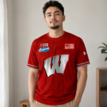 Unisex Wisconsin Badgers 2026 Lambeau Field Graphic Shirt for Football Fans