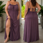 Women's Plus Size Maxi Slip Dress