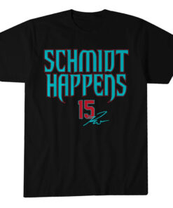 Arizona Diamondbacks Ryan Waldschmidt Schmidt Happens Graphic Shirt for Baseball Fans