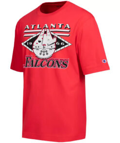 Atlanta Falcons x Millennium Falcon 2026 Graphic Shirt for Football and Star Wars Fans
