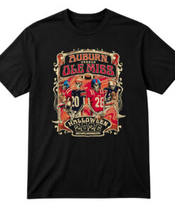 Auburn Tigers vs Ole Miss Rebels Halloween 2026 Oxford Mississippi Football Shirt