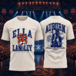 Auburn Tigers x Ella Langley The Dandelion Tour 2026 Graphic Shirt for College Football and Country Music Fans