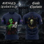 Avenged Sevenfold A7X North American Tour 2026 Graphic Shirt for Heavy Metal Fans