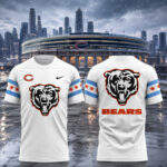 Chicago Bears Polar Bear x Chicago Flag Rivalries Graphic Shirt for Football Fans