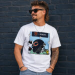 Chicago Bears x Peanuts Snoopy Helmet Graphic Shirt for Football and Peanuts Fans