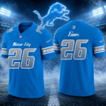Custom Name And Number Detroit Lions 2026 Rivalries Full Throttle Football Jersey For Football Fans