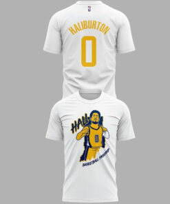 Custom Name And Number Indiana Pacers Tyrese Haliburton 2026 Graphic Shirt for Basketball Fans