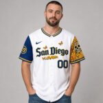 Custom Name And Number San Diego Padres Sugar Skull Butterfly Baseball Jersey for Baseball Fans