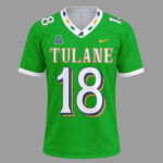 Custom Name And Number Tulane Green Wave x Mardi Gras 2026 Football Jersey for College Football Fans