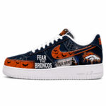 Custom Name Denver Broncos Fear The Commanders Shoes Sneakers for Football Fans