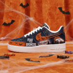 Custom Name Denver Broncos Fear The Commanders Shoes Sneakers for Football Fans